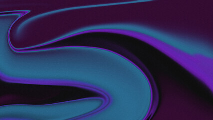 Fluid surreal waves in deep blue, cyan, and purple gradient with smooth grainy texture. Minimalist futuristic background for modern branding, web design, or digital art