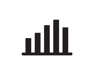 business graph vector illustration with editable strokes and shape