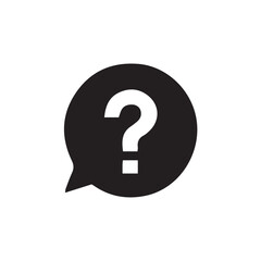 question mark icon vector illustration with editable strokes and shape