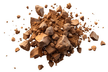 Exploding Chunks of Earth and Rock in Motion