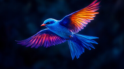 Hummingbird in flight