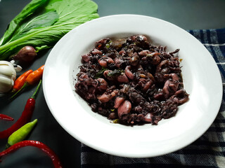 Squid Black Soup or Tumis Cumi Hitam