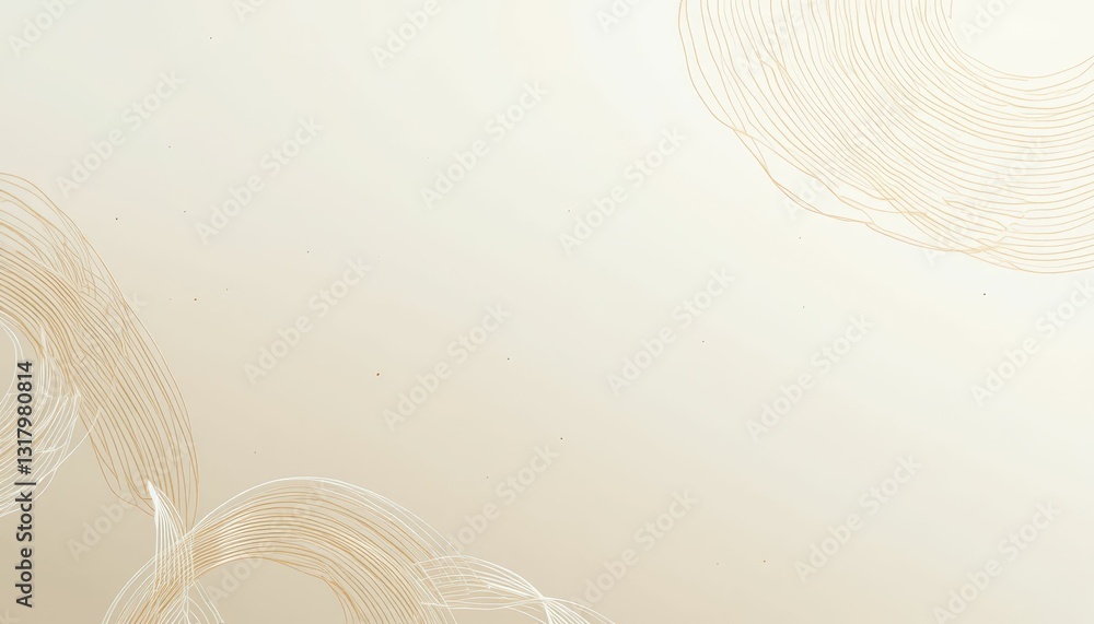 Aufkleber elegant abstract background with soft lines and neutral tones