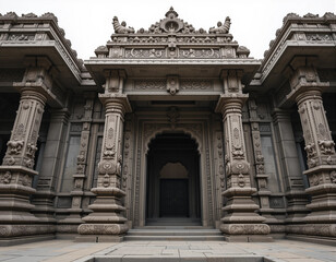 Obraz premium Sacred Temples – Stunning Hindu Temple Illustrations for Spiritual and Cultural Inspiration