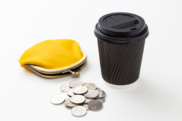 コンビニコーヒーと小銭