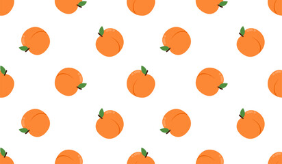 Seamless pattern with peaches for banners, cards, flyers, social media wallpapers, etc.