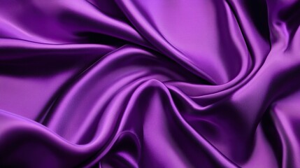 Fototapeta premium Luxurious Purple and Pink Satin Fabric with Shiny Silk Texture, Elegant Textile Background for Fashion and Interior Design