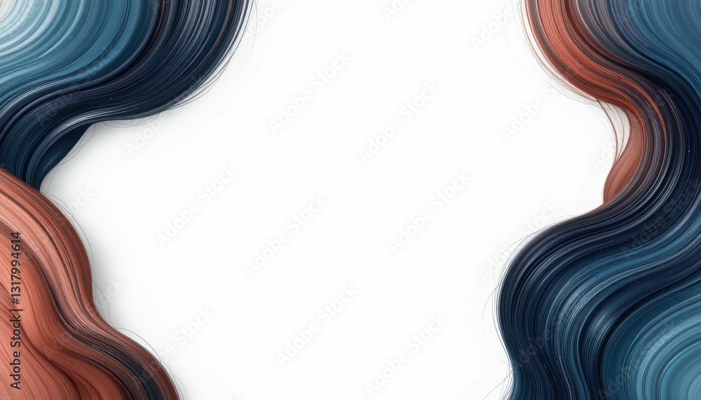 Poster colorful wavy background with spaces for text or design elements