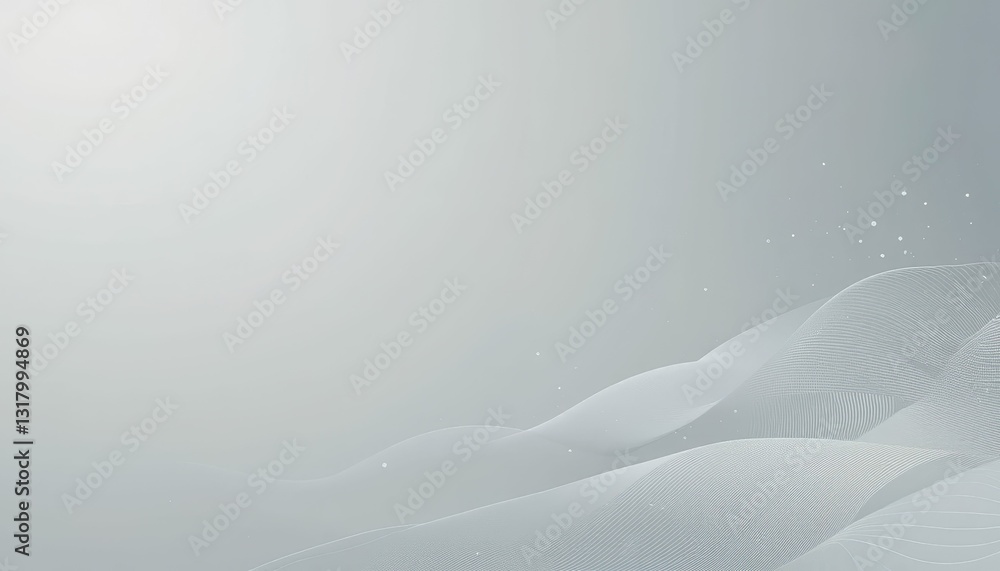 Poster soft abstract waves with light background for minimalistic design