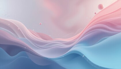 Obraz premium Soft Pastel Waves with Fluid Motion and Gentle Color Transitions