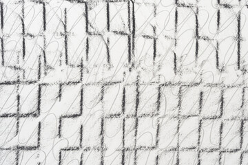 looping lines and black grid pattern background