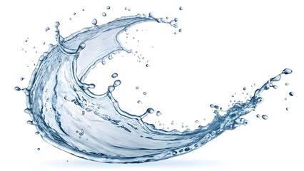 Obraz premium Dynamic Water Splash: Capture the essence of pure, clean water in motion with a dynamic splash, showcasing the beauty and energy of the liquid element.