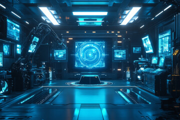 Fototapeta premium A high-tech lab filled