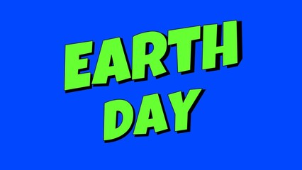 earth day background animation illustration