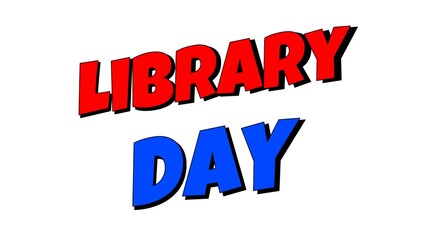 library day background animation illustration 