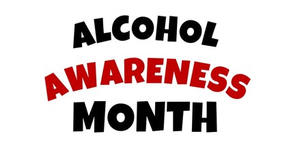 alcohol awareness month background animation illustration