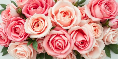 Obraz premium Elegant frame of vintage roses, intricate details, soft color palette, drawing, stylish