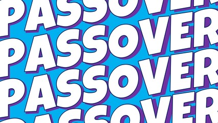 happy Passover illustration animated background