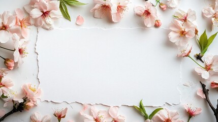 rose petals frame