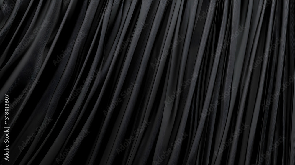 Aufkleber dark elegance abstract background with black vertical lines flowing smoothly in a textured pattern i