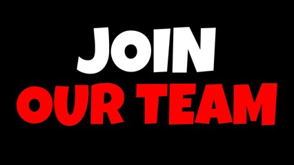 Join us now, join our team, register now, recruitment text illustration Background