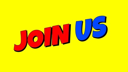 Join us now, join our team, register now, recruitment text illustration Background