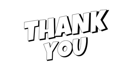 thanks thank you text illustration