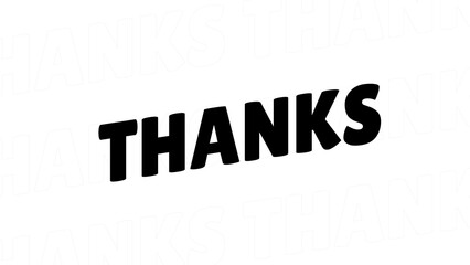 thanks thank you text illustration