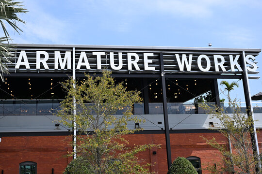 Armature Works public dining hall in downtown Tampa, Florida