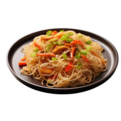 vegetarian asian rice on transparent background