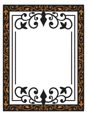 Romantic Vintage Calligraphy Frame for Weddings