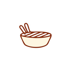 Food courts icons . Outline  food courts vector icons for web design isolated on white background