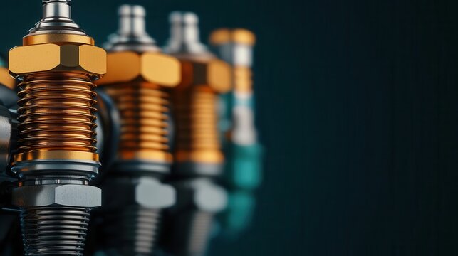 Detailed technical drawing of an engine s spark plug system, highlighting ignition timing and electrode placement