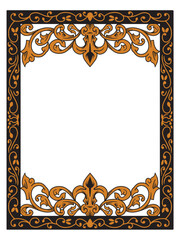 Luxury Gold Frame for Wedding Stationery