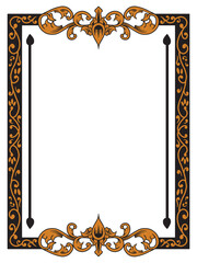 Minimalist Ornamental Frame for Elegant Invitations
