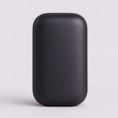 Minimalist Black Smartphone Case on a Soft Gray Background