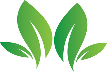 leaf letter m logo