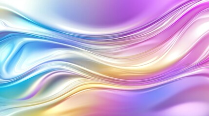 Obraz premium Abstract Liquid Waves in Pastel Colors