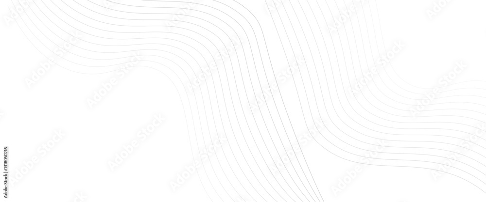 Poster Gray wave curve lines abstract background with flowing particles. Energy technology concept modern backdrop design for business, presentation, banner.