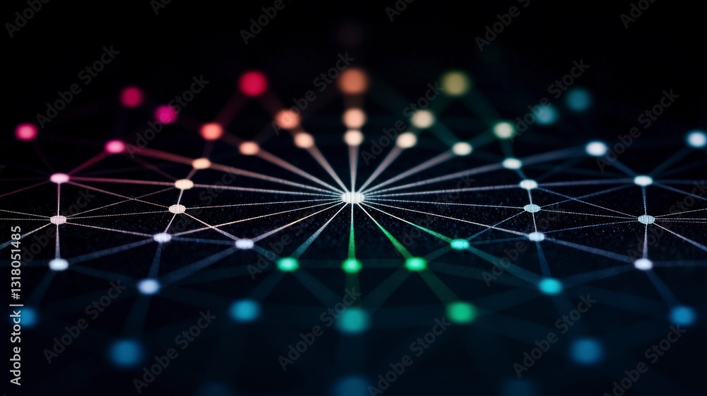 Poster global network digital connectivity communication technology data abstract background