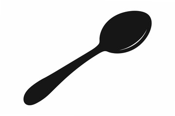 spoon  silhouette vector illustration