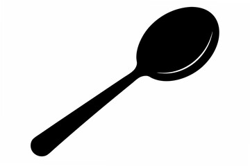 spoon  silhouette vector illustration