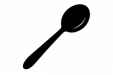 spoon  silhouette vector illustration