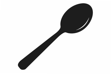 spoon  silhouette vector illustration