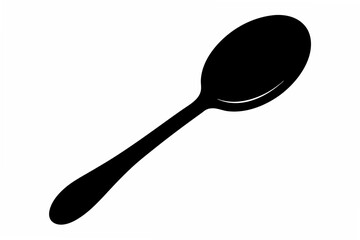 spoon  silhouette vector illustration