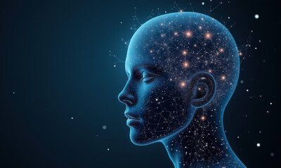 AI Network, Digital Brain, Neural Network - Artificial Intelligence