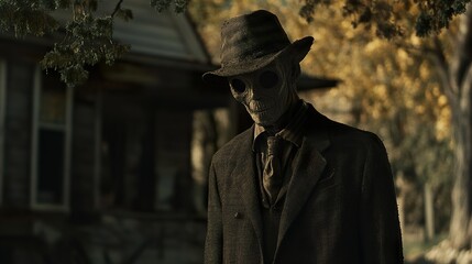 A Ghastly Figure in a Creepy Setting