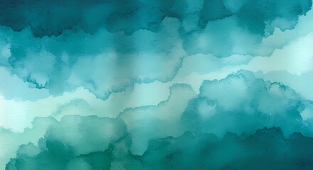 Obraz premium Cool abstract background, watercolor paint, deep blue, purple, green. geometric.
