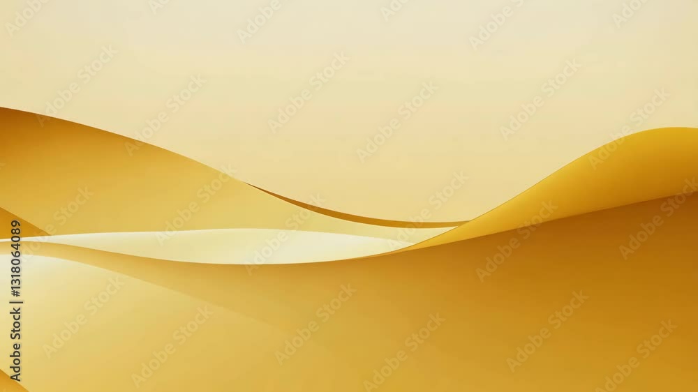 Poster yellow gradient abstract wave minimalist background loop