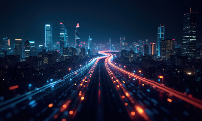 Fototapeta premium - Futuristic Cityscapes